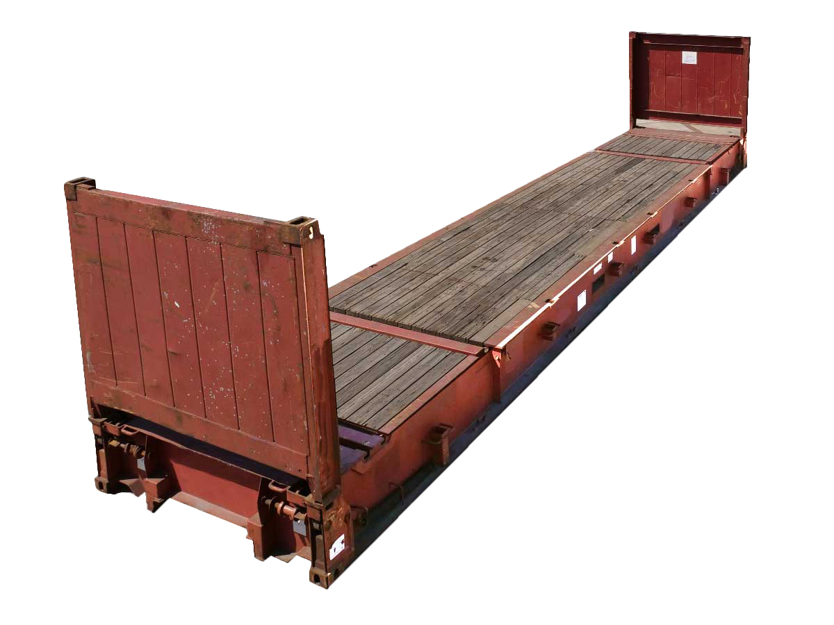 40ft collapsible-end flat rack container