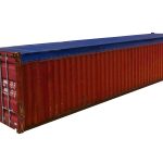 40 foot open top container