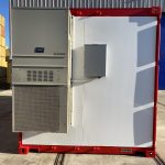 Shipping Container Office with External HVAC