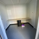 Shipping Container Office with Built-in Desk Area