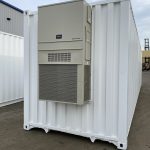 Shipping Container with External HVAC