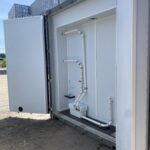 Shipping Container with Plumbing Hookups